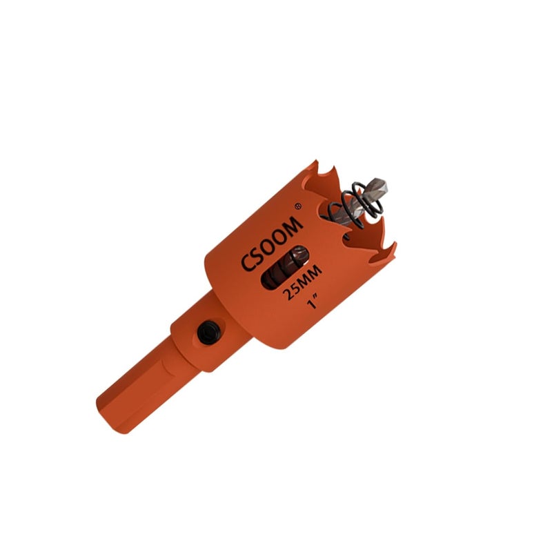 CSOOM 1" (25mm) Bi-Metal Hole Saw for Plastic, Wood, Plywood, Thin Steel and Thin Aluminum Sheets - Image 1
